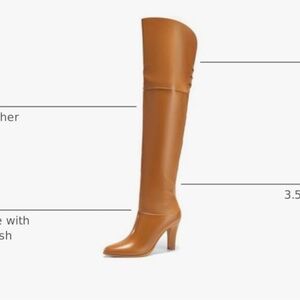 Tan Over-the-Knee Leather Boots